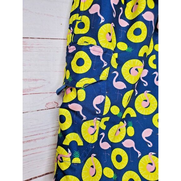 Authentic The Image 1998 Small Pineapple Pelican Graphic Drawstring Swim Shorts - Picture 3 of 12